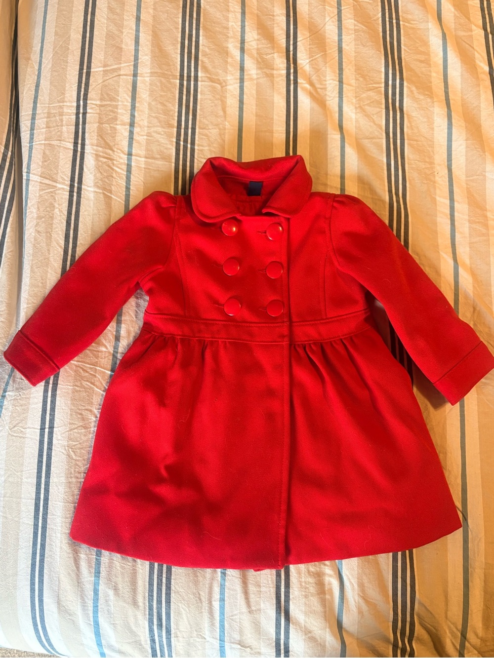 BabyGAP Girls' Red Double-Breasted Pea Coat